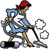 Maid Vacuuming